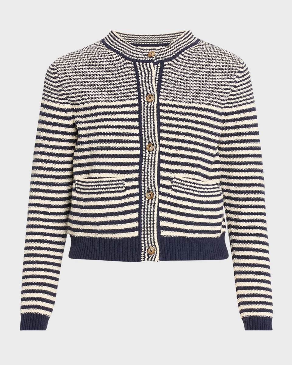 Compact Stripe Cardigan